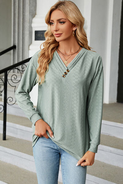 Women’s V-Neck Long Sleeve T-Shirt