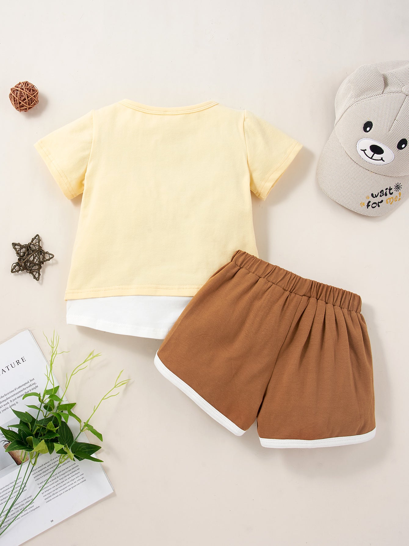 Children’s Boys Girls Round Neck Short Sleeve T-Shirt and Shorts Set