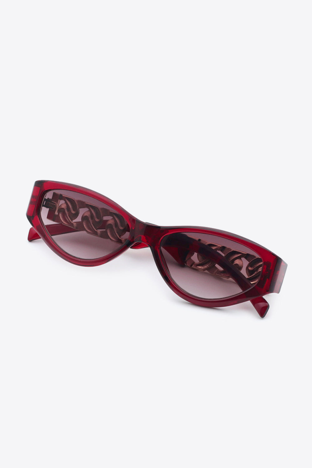 Women’s Chain Detail Temple Cat Eye Sunglasses