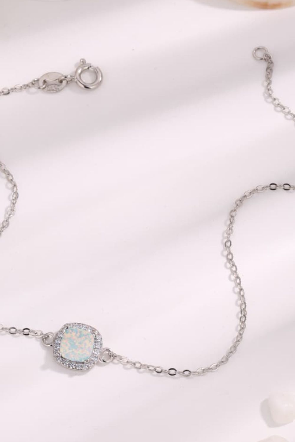 Women’s Opal Platinum-Plated Bracelet