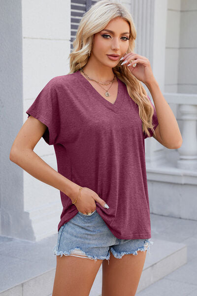 Women’s V-Neck Short Sleeve T-Shirt