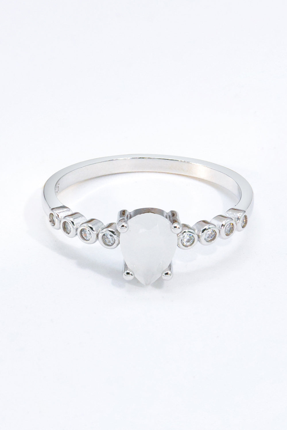 Women’s Teardrop Natural Moonstone Ring