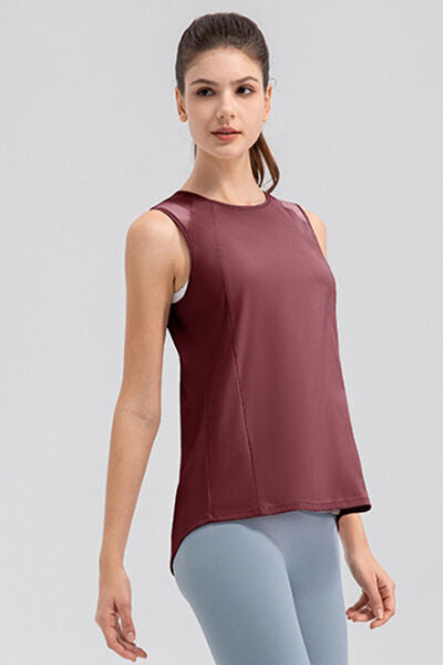 Women’s Round Neck Wide strap Active Tank