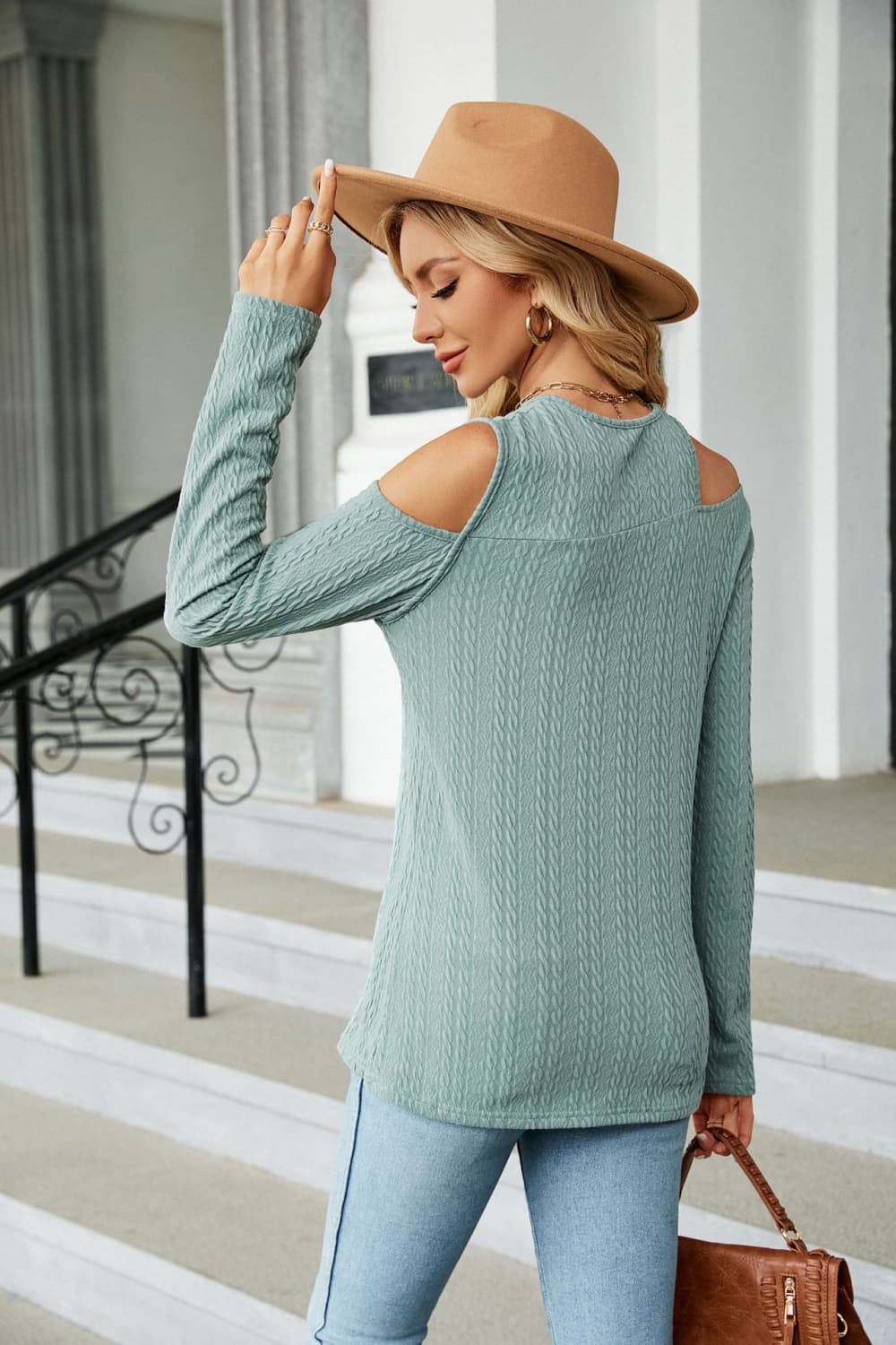 Women’s Dropped Shoulder Long Sleeve Blouse