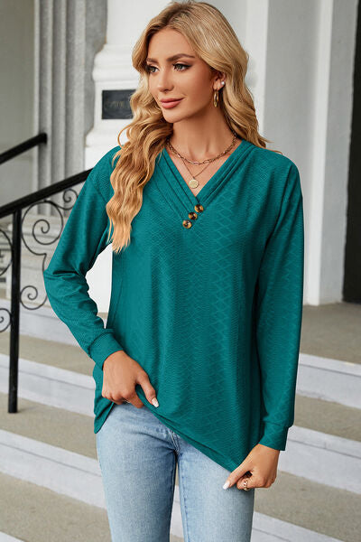 Women’s V-Neck Long Sleeve T-Shirt