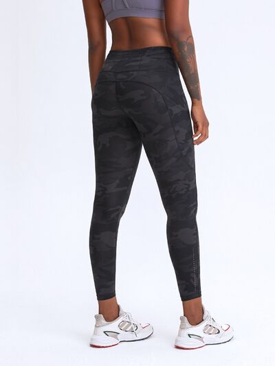 Women’s Double Take Wide Waistband Leggings with Pockets