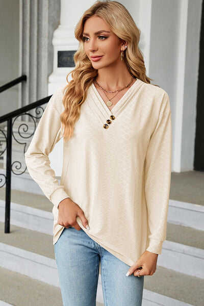 Women’s V-Neck Long Sleeve T-Shirt