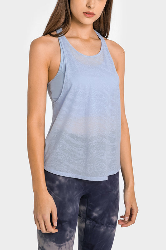 Women’s Spliced Mesh Racer Back Tank