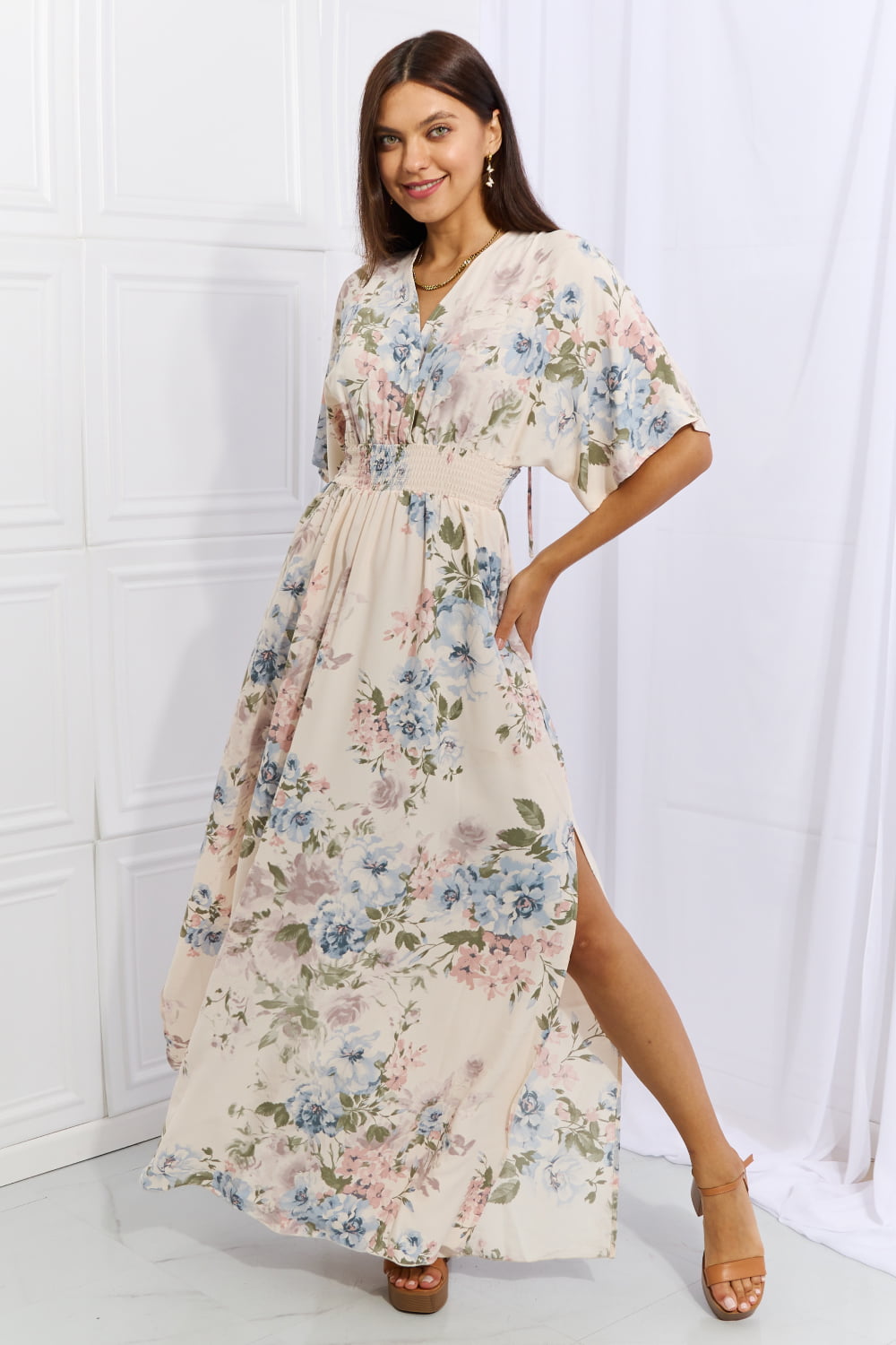 Women’s OneTheLand Fine & Elegant Floral Maxi Dress