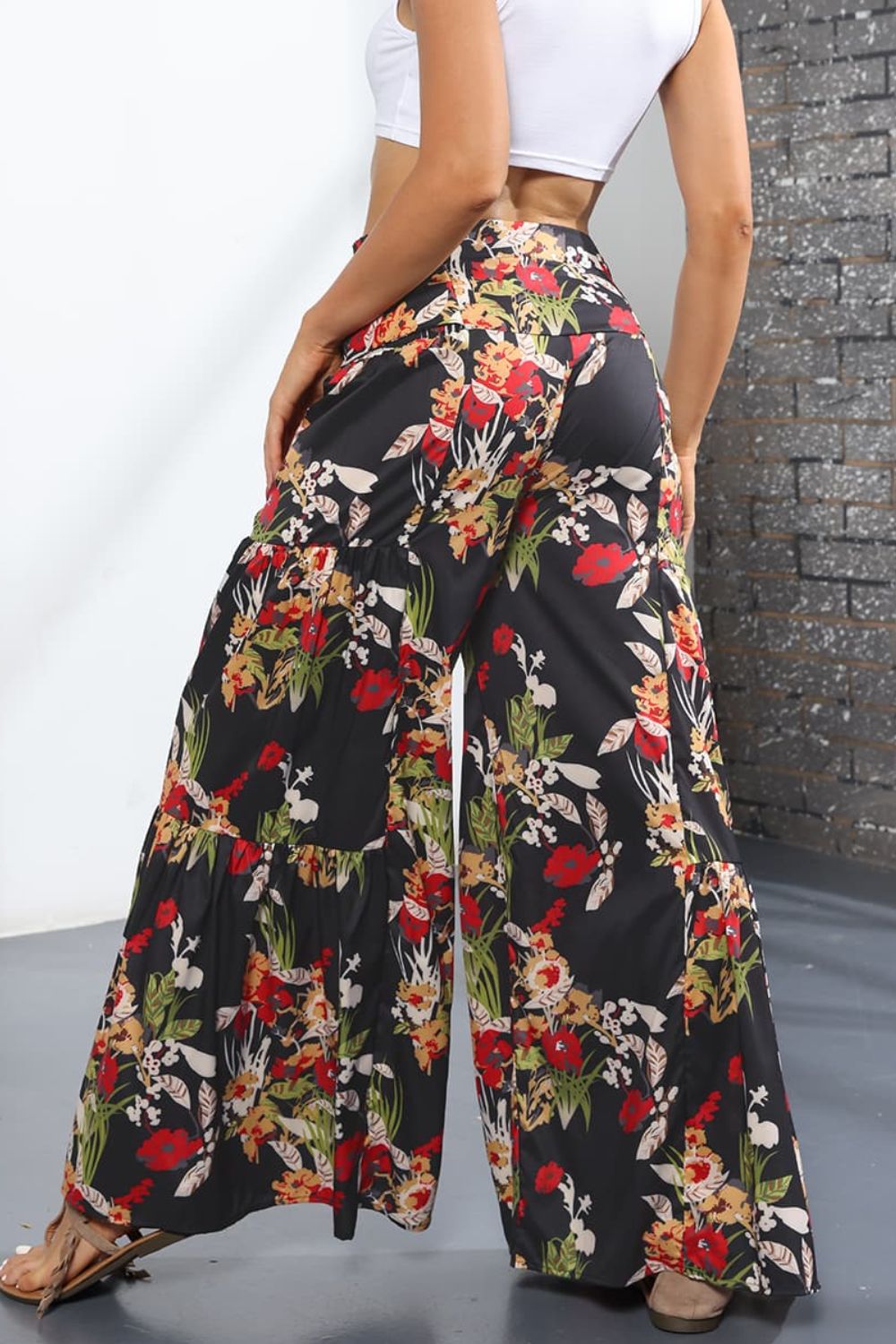 Women’s Printed High-Rise Tied Culottes