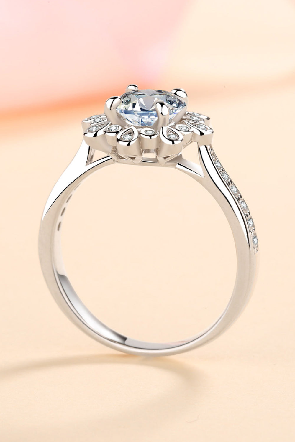 Women’s Can't Stop Your Shine 925 Sterling Silver Moissanite Ring