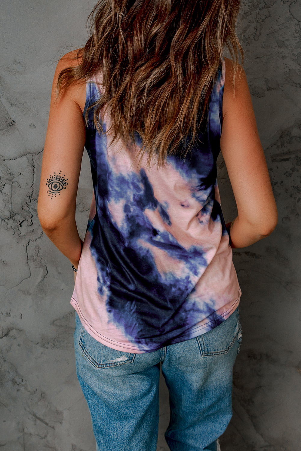 Women’s Tie-Dye Crisscross Tank