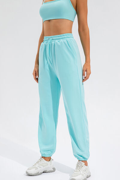 Women’s Drawstring Active Pants with Pockets