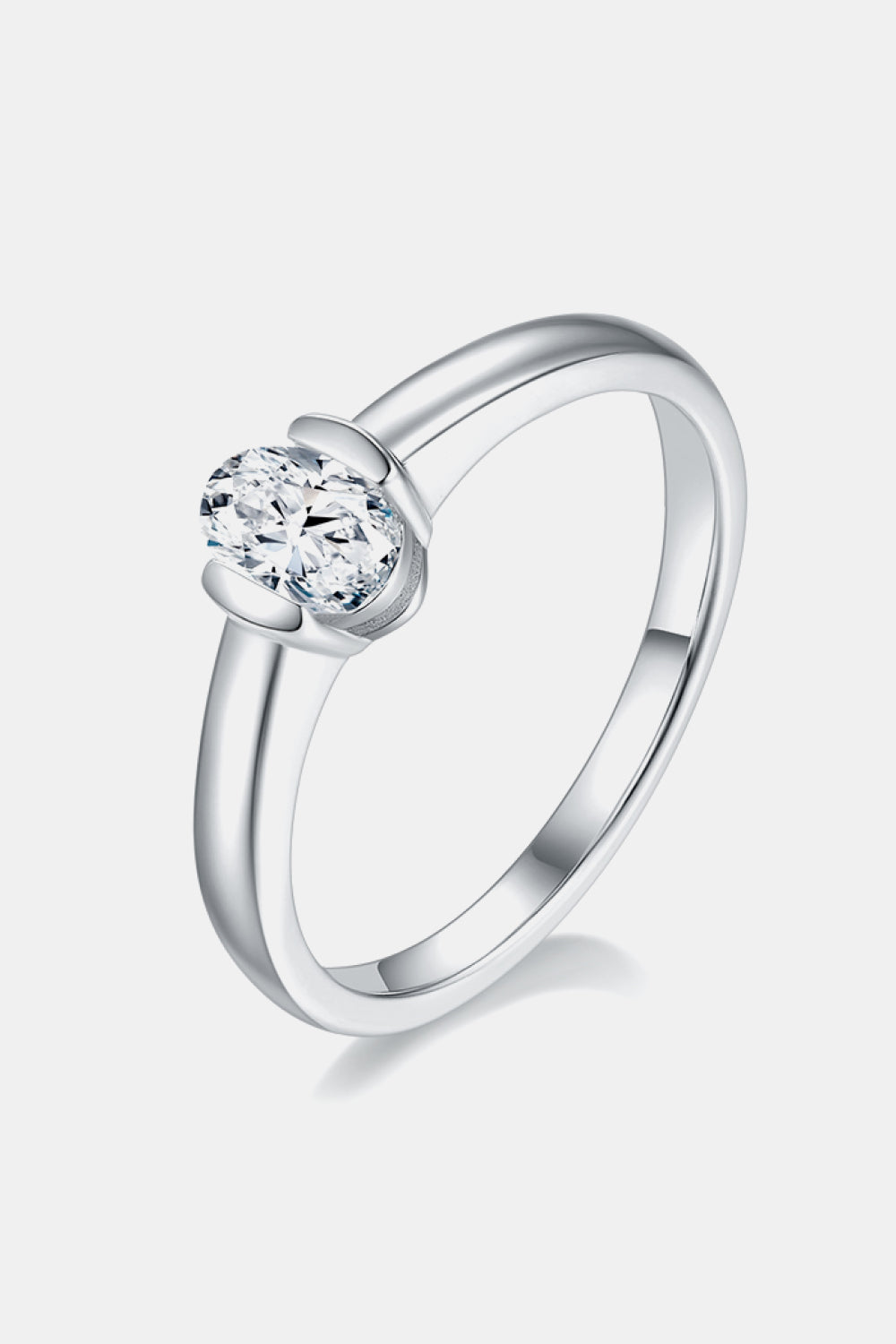 Women’s Moissanite 925 Sterling Silver Solitaire Ring