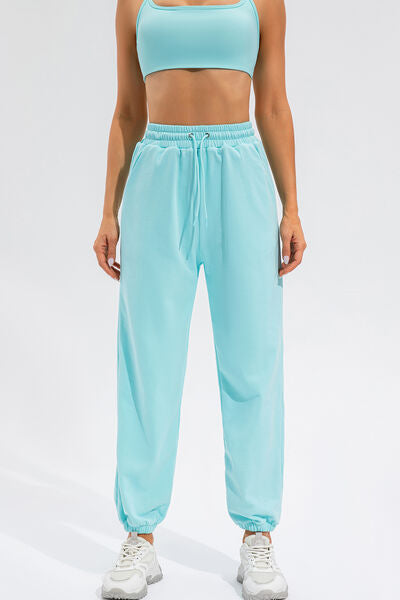 Women’s Drawstring Active Pants with Pockets