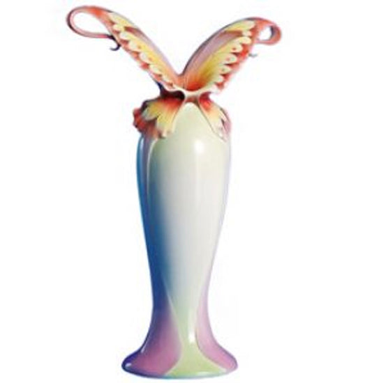Franz Porcelain Butterfly Spread Vase