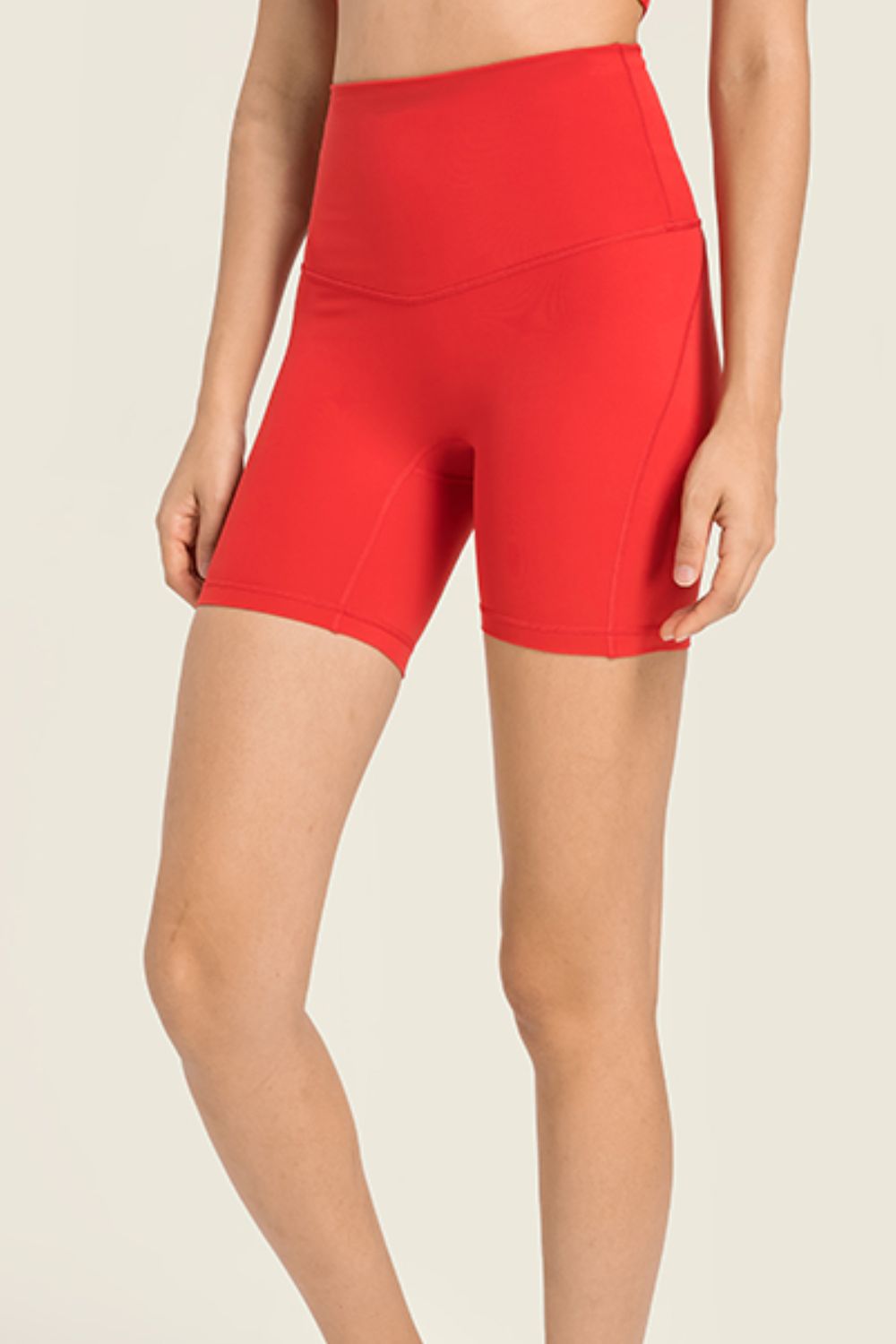 Women’s Seamless High-Rise Wide Waistband Biker Shorts