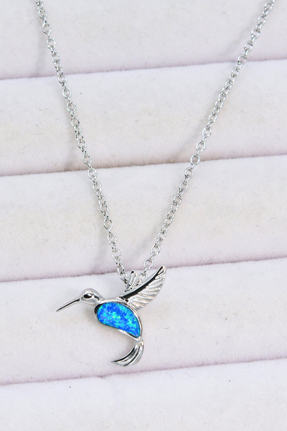 Women’s Opal Bird 925 Sterling Silver Necklace