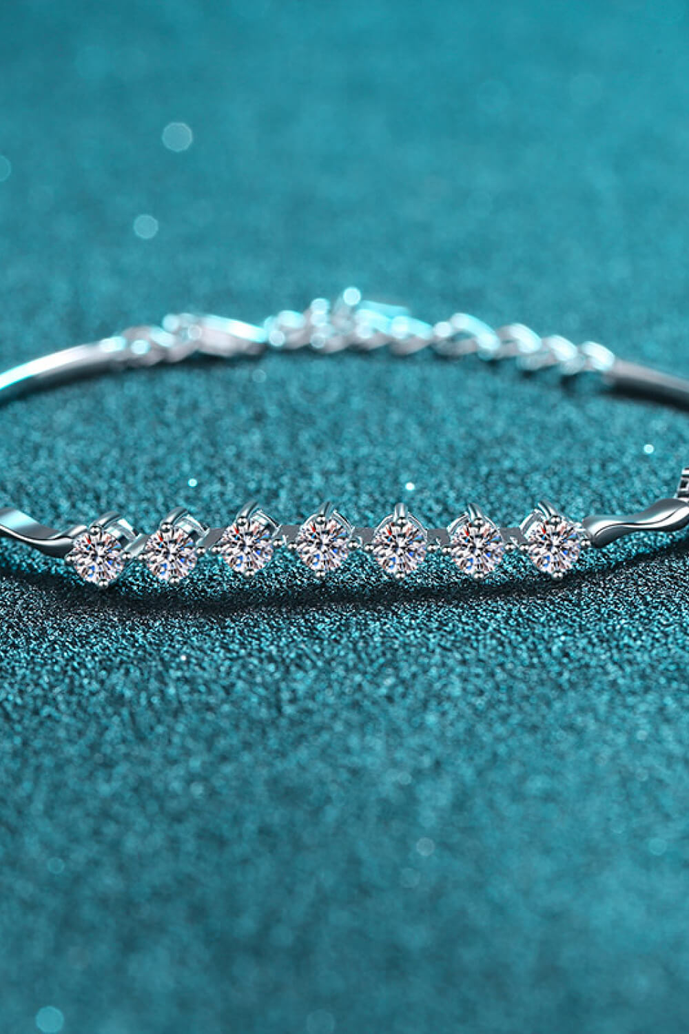 Women’s Moissanite 925 Sterling Silver Bracelet