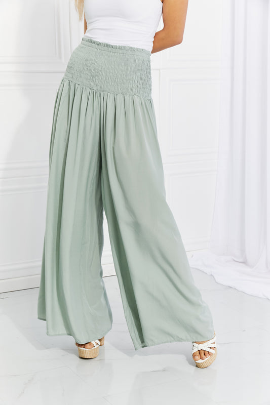 Women’s HEYSON Full Size Beautiful You Smocked Palazzo Pants