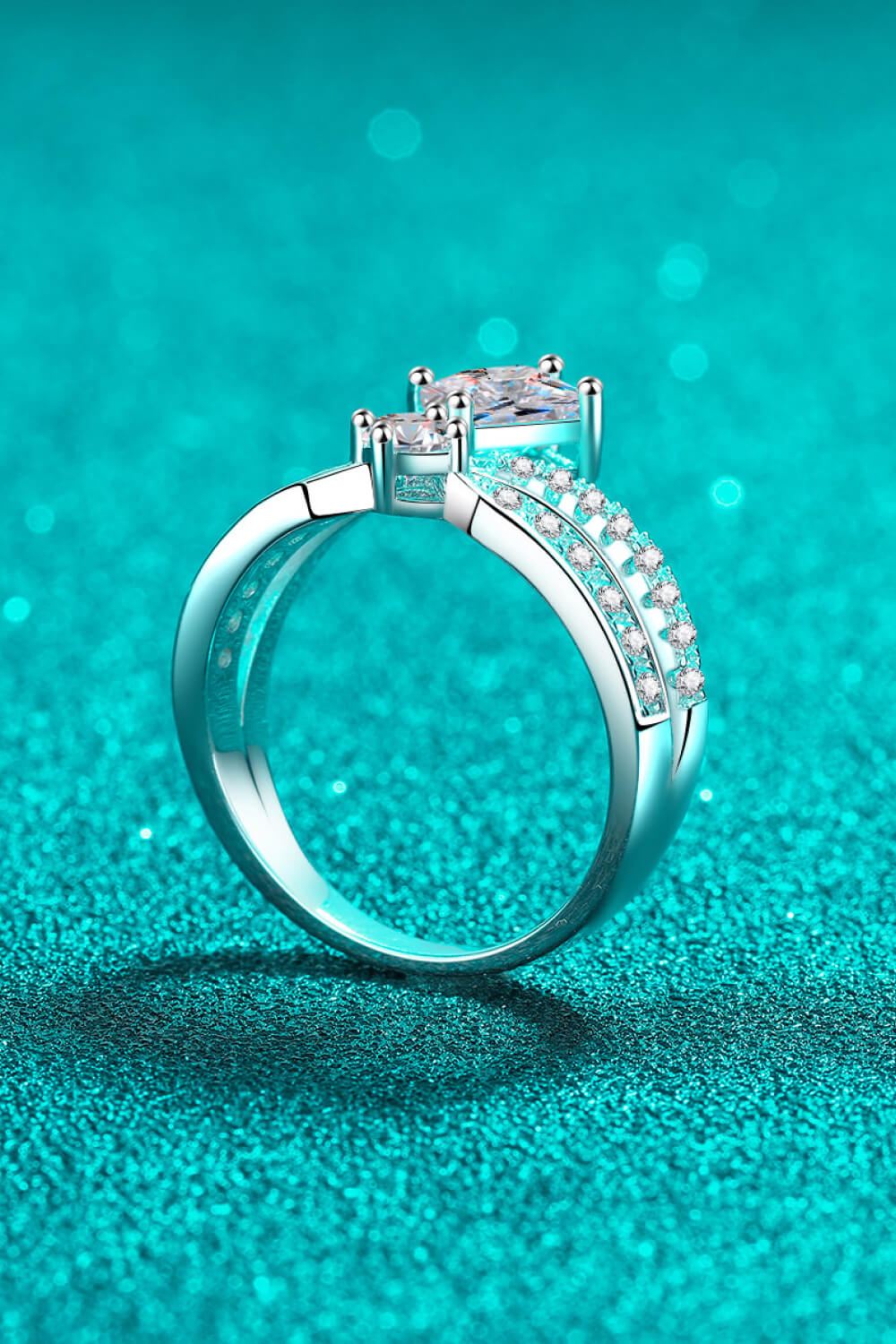 Women’s 925 Sterling Silver Moissanite Crown Ring
