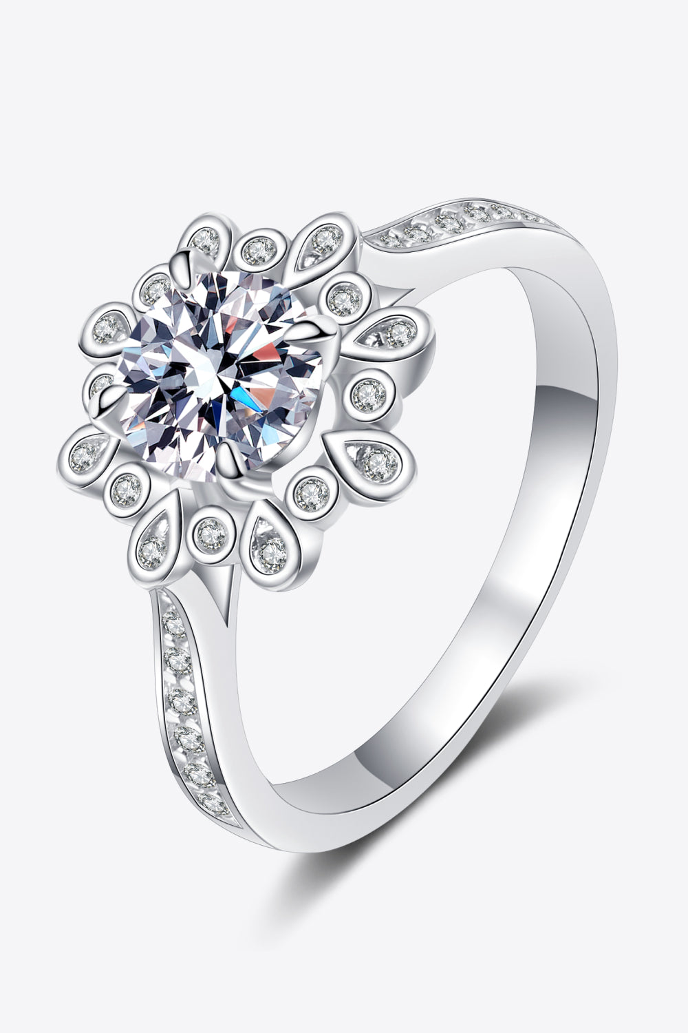 Women’s Can't Stop Your Shine 925 Sterling Silver Moissanite Ring