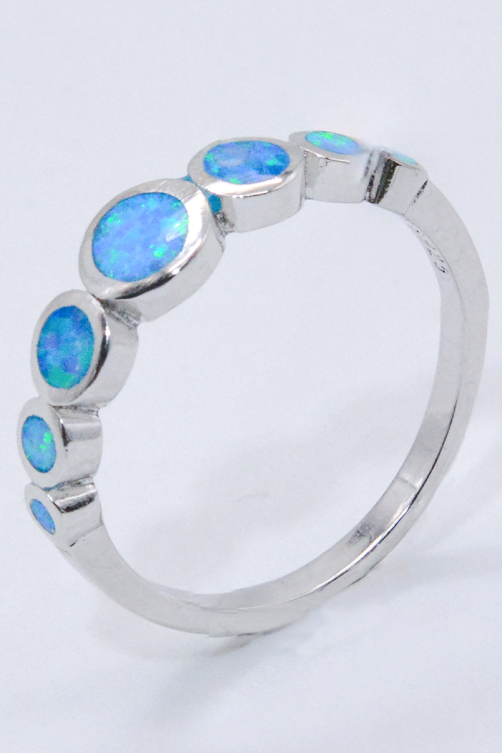 Women’s 925 Sterling Silver Multi-Opal Ring