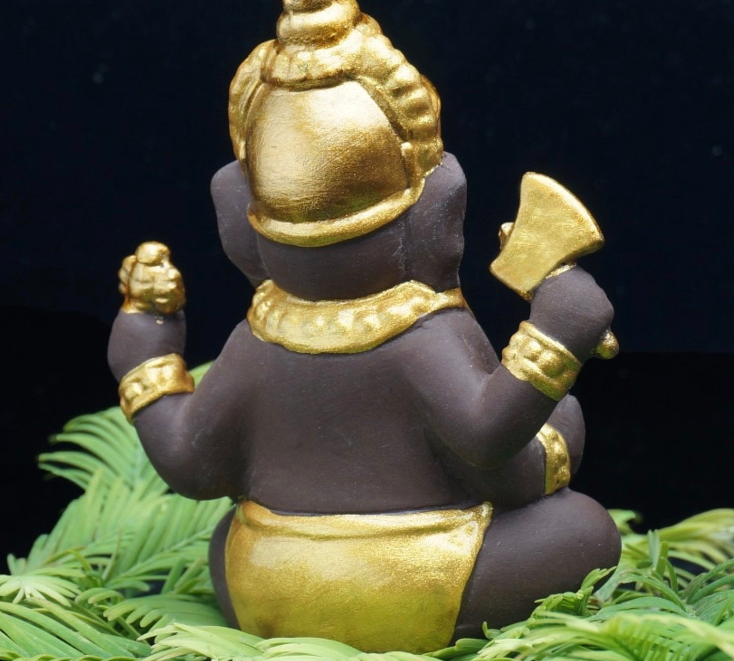 Ganesha Indian Elephant God Ceramic Figurine Height 6cm