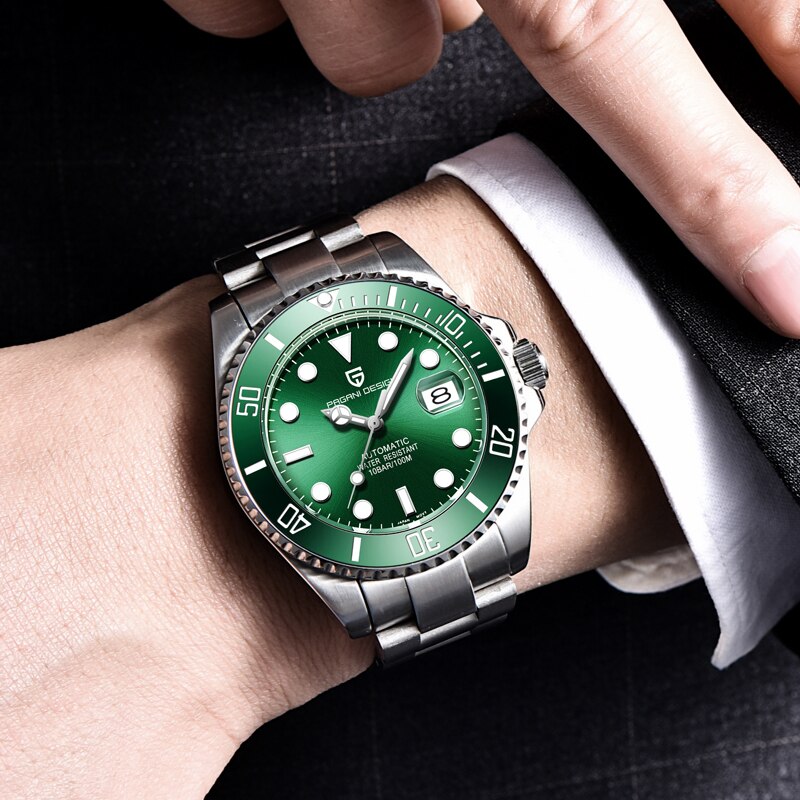 Men’s PAGANI DESIGN Luxury Sapphire 100 m Waterproof Seiko Movement Automatic Mechanical Wrist watch