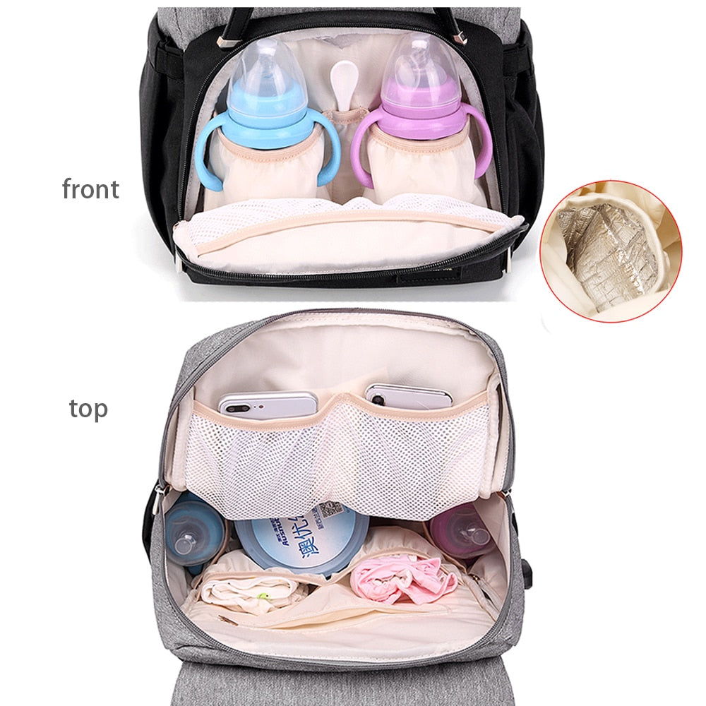 Children’s Stroller Bag With USB Travel Maternity Backpacks Size 46x15x27cm Handle Additional 7cm