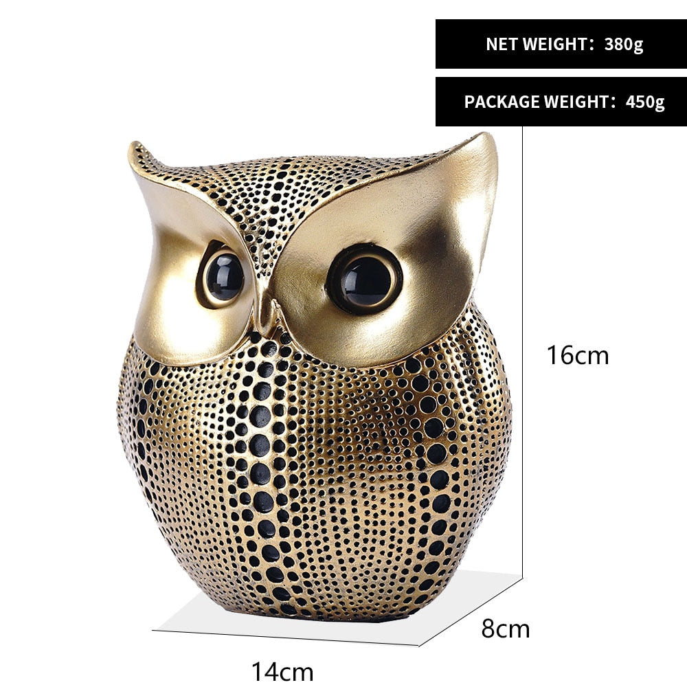 Home Decor Resin Owl Figurine