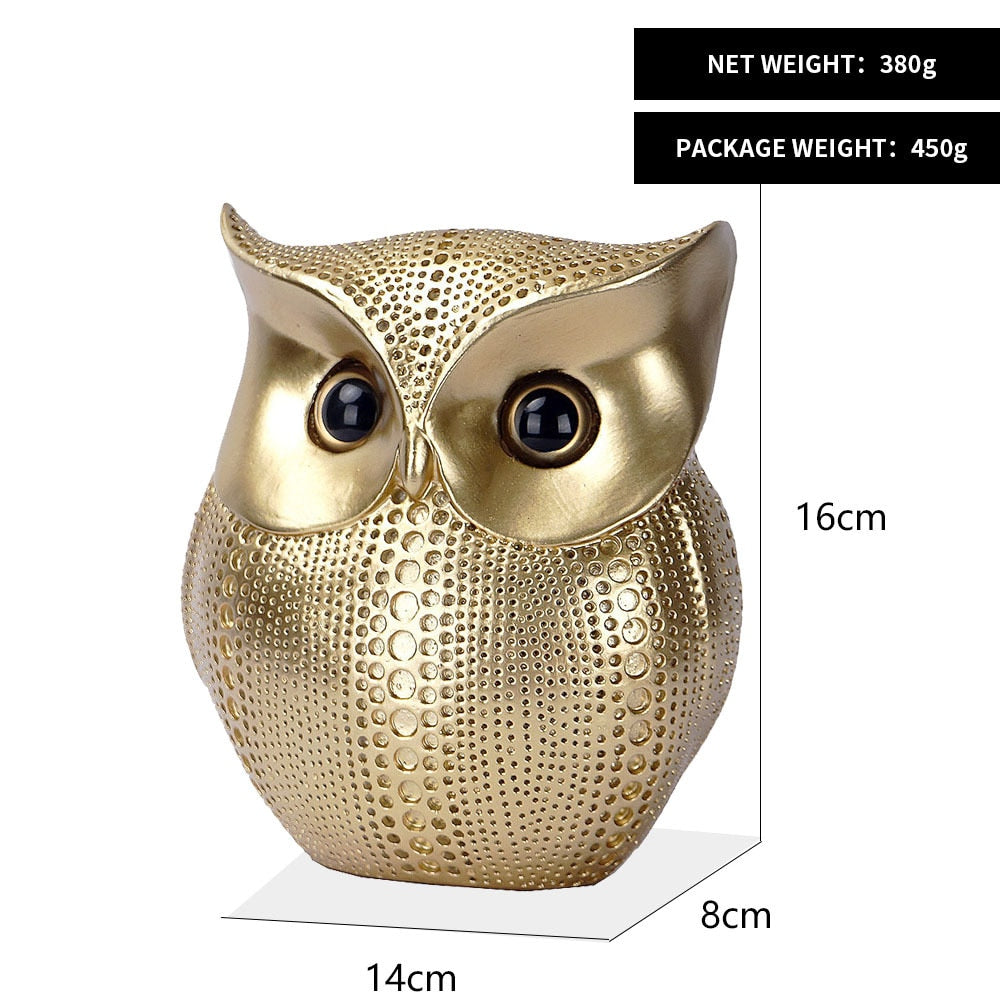 Home Decor Resin Owl Figurine