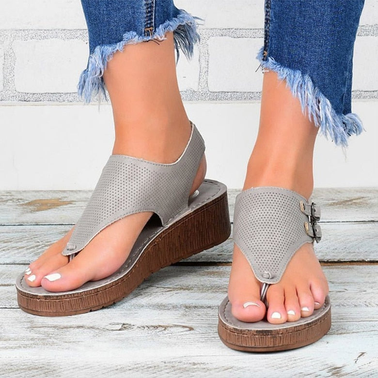 Women’s Wedge Heels Summer Sandals Size Helen 1-3cm Size 5-10.5