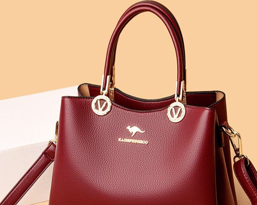 Women’s Top-Handle Designer Vintage Shoulder Bags Large Capacity W 27 x H 20 x T 12cm