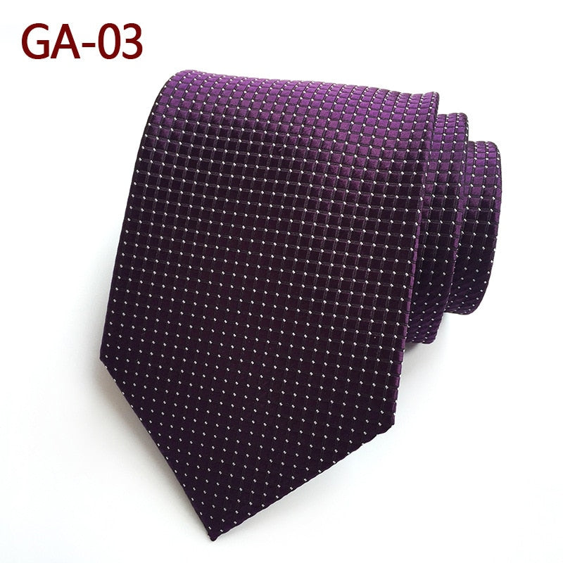 Men’s  Neck Tie 8cm Geometric Pattern