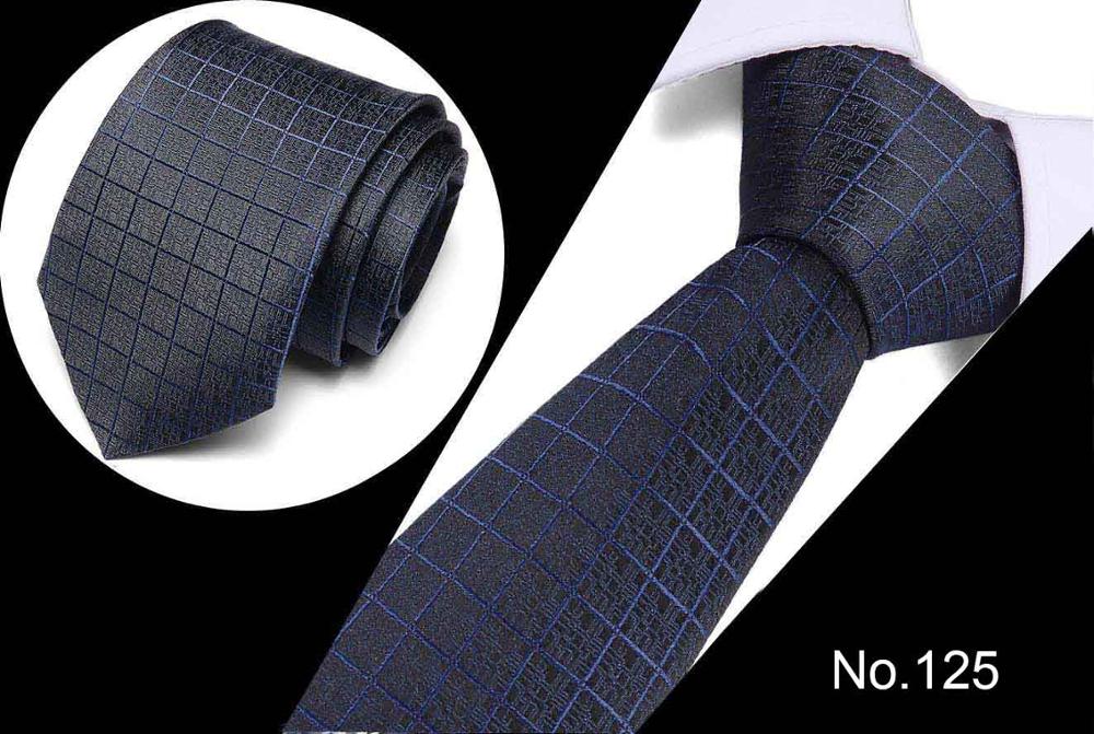 Men's 8cm Wide Polyester Jacquard Neck Ties