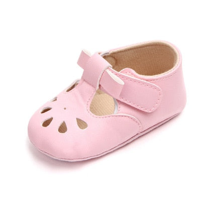 Baby Girls First Step Soft Bottom Rubber Non-slip Shoes Size 0-18M