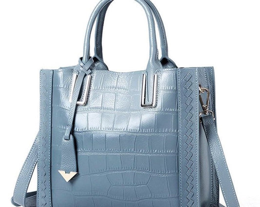 Women’s Luxury Designer Genuine Leather Tote Bag 28.5x12x24cm