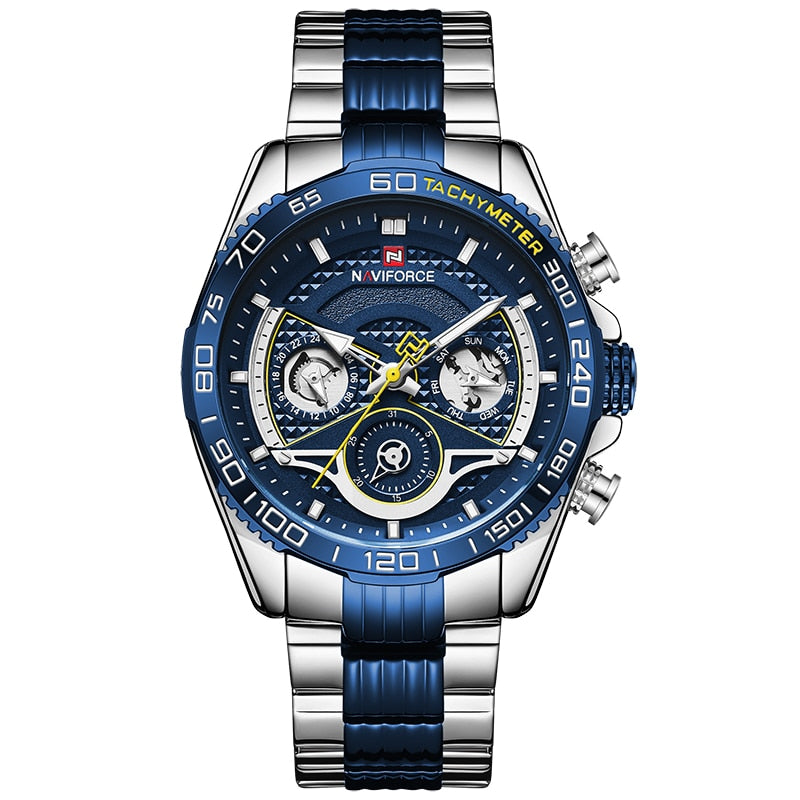 Men’s NAVIFORCE Sports Waterproof  Stainless Steel Wristwatch