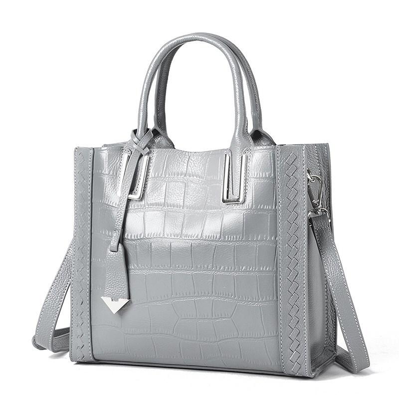 Women’s Luxury Designer Genuine Leather Tote Bag 28.5x12x24cm