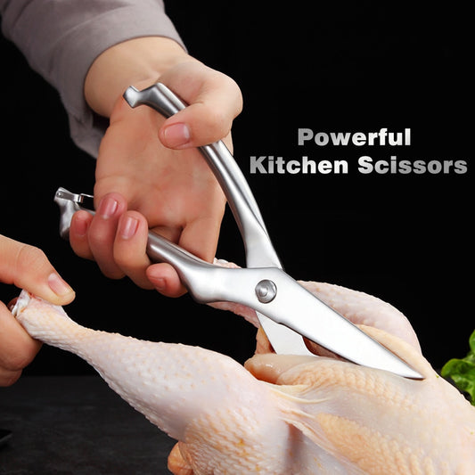Stainless Steel Powerful Kitchen Scissors For Chicken/Fish/Duck