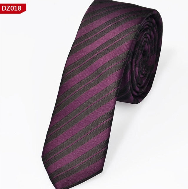 Men's Slim Polyester Woven Neckties 5cm Wide