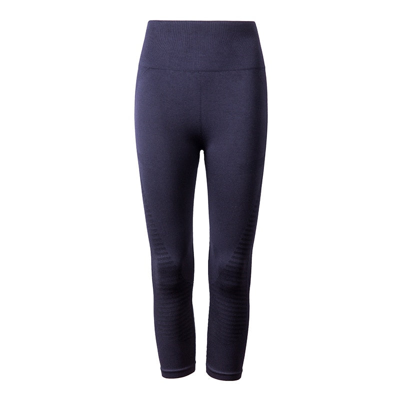 Women’s High Waist Seamless Crop Elastic Yoga Pants Size S/M & L/XL
