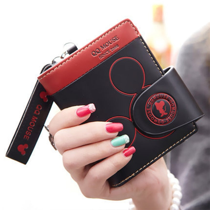 Women’s PU Leather Zipper Wallet For Credit Cards & Coin Pocket 11.5 x 9 x 2.5cm