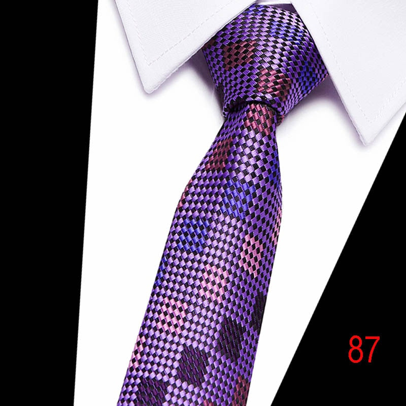 Men’s 100% Silk Necktie 7.5cm Wide