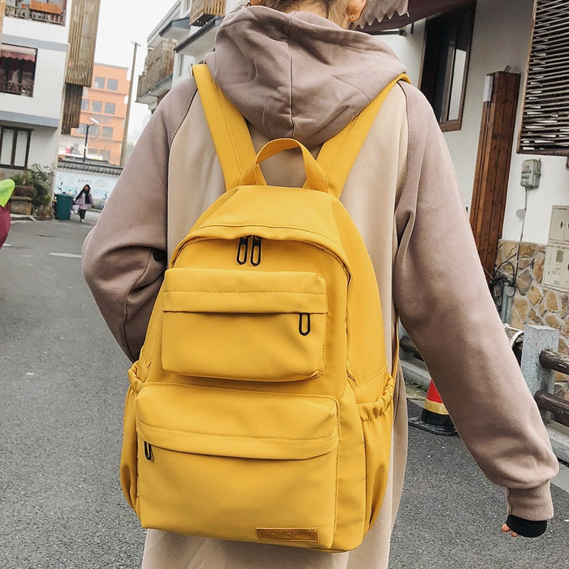 Women’s Waterproof Nylon Backpack Multi Pocket Travel/School Bag Size 30x13x40cm