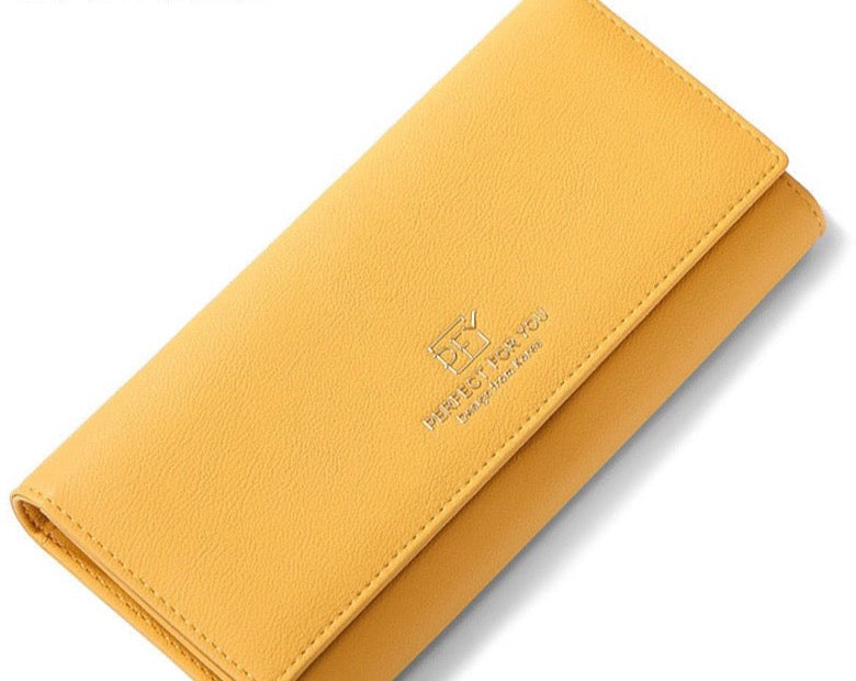 Women’s Trifold Large Capacity Card Holder, Long Wallet