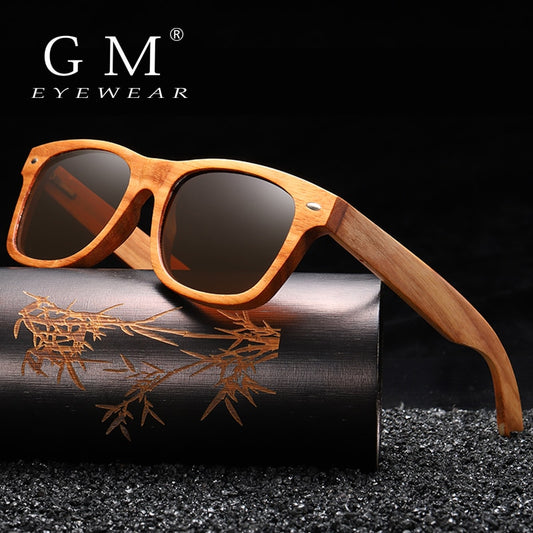 Men’s GM Natural Wood  Polarized Sunglasses With Wooden Box