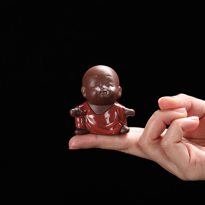 Decorative Buddha Monk Figurine Dimensions L3.6-5.2 & H 5-7.9cm
