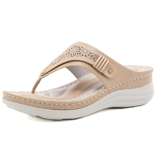 Women's Platform Wedge Slip-On Sandals